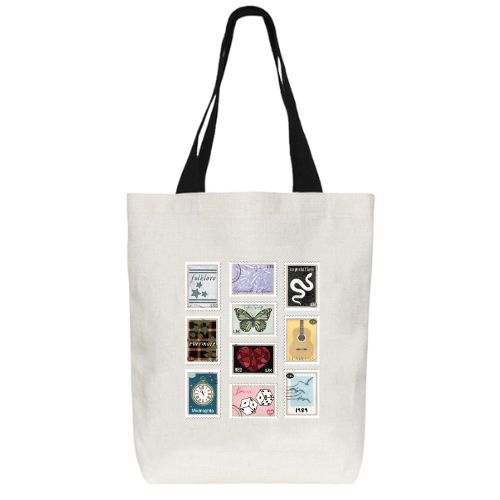 Postage Stamp Tote Bag